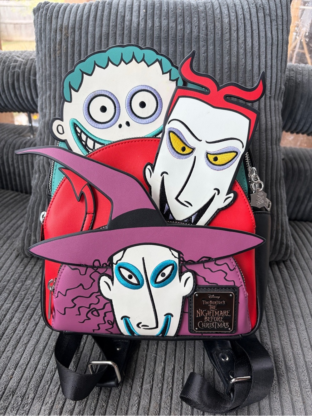 Loungefly Lock Shock and Barrel - Nightmare before Christmas Mini Backpack - Picture 1 of 3